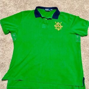 Polo by Ralph Lauren Green and Navy Polo Shirt
